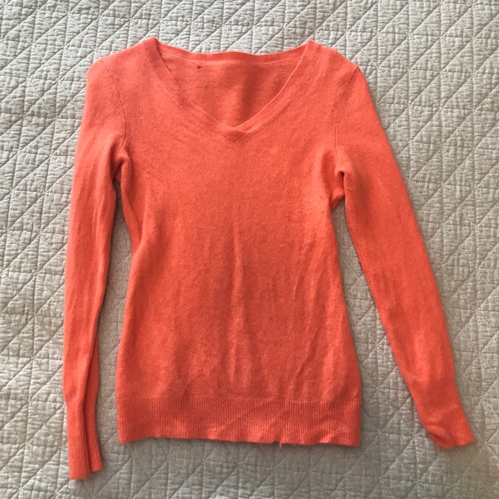 Orange Cashmere Sweater